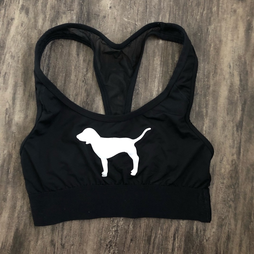 Pink sport bra